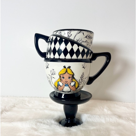 New DISNEY Alice in Wonderland Stacking Teacups Teacup Mug Whimsy Whimsical - Picture 4 of 5